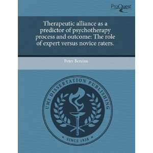  Therapeutic alliance as a predictor of psychotherapy 
