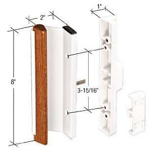 CRL Wood/White 8 Mortise Style Handle 3 15/16 Screw Holes by CR 