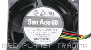 San Ace 60 Sanyo Denki 12V .35A Computer Case Cooling Fan 9G0612P1M031 