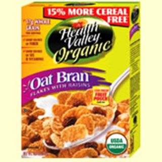 Health Valley Real Oat Bran Almond Crunch Cereal, 12.5 Ounce Boxes 