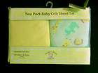 SNUGLY BABY Unisex Microfiber Two Baby Crib Sheets Set NIP