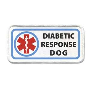  DIABETIC RESPONSE Service Dog Medical Symbol 2.5 x 5 inch 