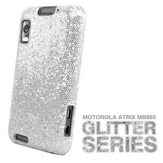  Magic Store   Silver Sparkle Glitter Hard Case Cover For Motorola 