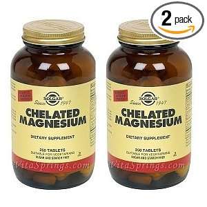 Chelated Magnesium 250 Tabs 2 Pack