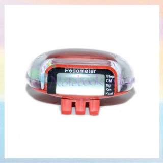Red Accurate LCD Walking Step Calorie Pedometer Counter  