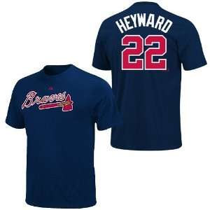 Jason Heyward Atlanta Braves Navy Jersey Name And Number T Shirt 
