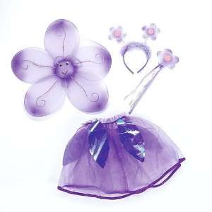  Magical Purple Flower Fairy Dress Up Set Toys & Games