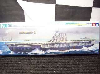 Tamiya U.S.Aircraft Carrier Hornet Plastic Model Ship Kit 1700 scale 