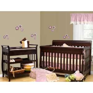  CHERRY 4 IN 1 BABY CRIB & 3 TIERS CHANGING TABLE SET Baby
