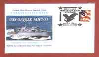 USS ORIOLE MHC 55 USN Mine Sweeper BIRD BOAT Cover  