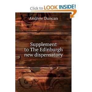  Supplement to The Edinburgh new dispensatory Andrew 