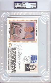 Joe DiMaggio Autographed Signed First Day Cover PSA/DNA #83186491 
