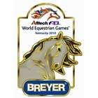 breyer esprit model of world equestrian games pin horse head