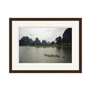  Ducks Li River China Framed Giclee Print