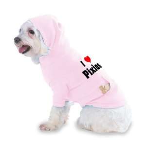  I Love/Heart Pixies Hooded (Hoody) T Shirt with pocket for 