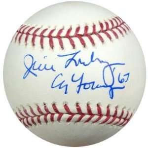  Signed Jim Lonborg Baseball   67 Cy Young Holo #LH684246 