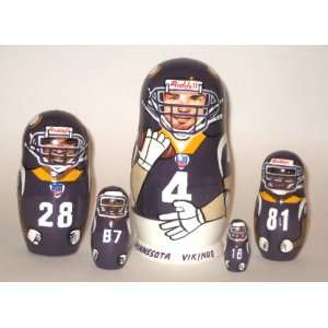 Minnesota Vikings * NFL Football or any team Russian Nesting doll 5 