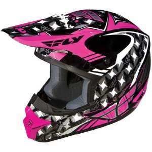  Fly Racing Kinetic Flash Pink/Grey/White Youth Helmet 