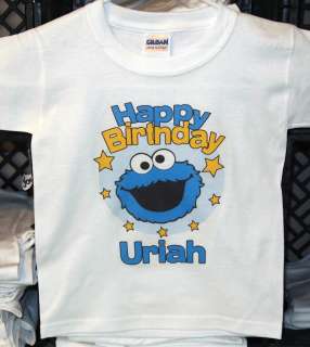 Personalized Cookie Monster Birthday T Shirt  