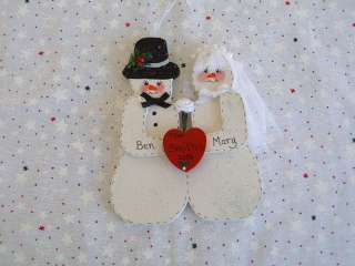 Bride and Groom Christmas ornament  