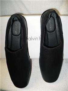 CALVIN KLEIN ANDY BLACK SLIP ON COMFY PADDED SHOES NEW  