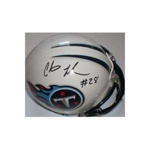   autographed Football Mini Helmet (Tennessee Titans) 