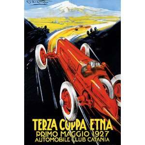  1927 TERZA COPPA ETNA AUTOMOBILE CLUB CAR RACE GRAND PRIX 