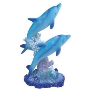  Marine Life Two Dolphin Design Figurine Statue Decoration 
