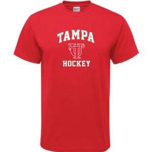 Tampa Spartans Red Hockey Arch T Shirt 