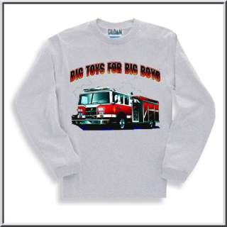Big Toys Boys Fire Engine T Shirts KIDS 6 8,10 12,14 16  