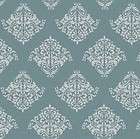   Damask Stencil for Wall, Cake and Curtains, Large Wall Damask #1003