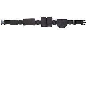 Black SWAT Nylon Tactical Belt w/ Pouches Utility ~ NEW  