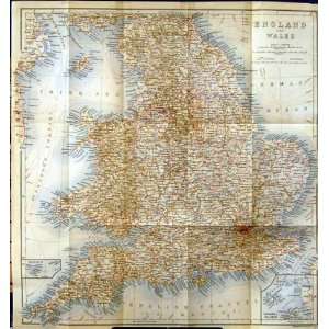  Map England Wales Channel Islands Scilly Isles Lands