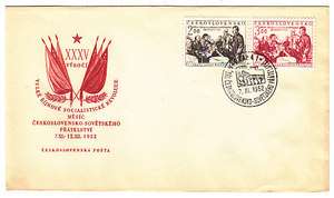 CZECH, USSR   LENIN, STALIN , GREAT RED REVOLUTION, PATRIOTIC, JOINT 