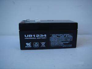 UB1234 12V 3.4Ah Sealed Lead Acid SLA AGM Battery 806593457401  