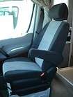 2007 2011 Dodge Sprinter Front Row Exact Seat Covers in Black Velour