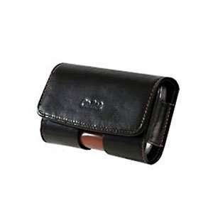  Premium Executive Black Horizontal Side Omega Leather Case 