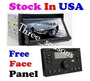 New 7Double Din In Dash Car Radio DVD Player+Face Off Panel 4 