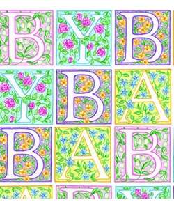 Pastel Baby Block 100 ft Gift Wrapping Paper  