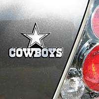 CHROME CAR/AUTO EMBLEM DALLAS COWBOYS NFL FOOTBALL  