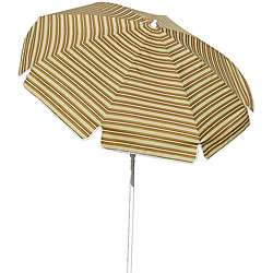 Yellow Stripe 7.5 foot Canopy Patio Umbrella  
