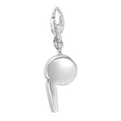 Sterling Silver Whistle Charm  