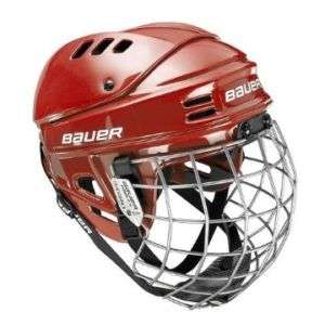 New Bauer 1500 Hockey Helmet Combo   Red  