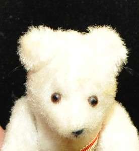 tiny 5 Straw Stuffed Antique vintage Teddy Bear jointed rare german 