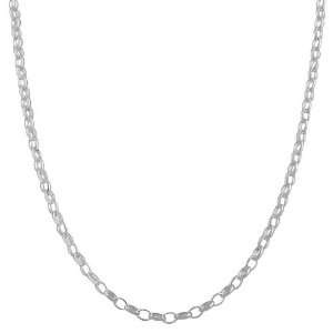  Sterling Silver 3.4 mm Cable Chain (18 Inch) Jewelry