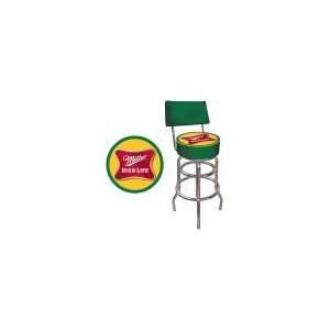  Miller High Life Padded Bar Stool with Back