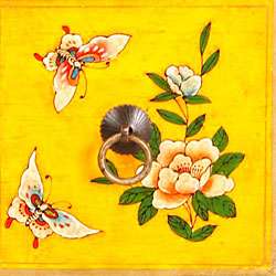 Antique style Hand painted Butterflies Dresser  