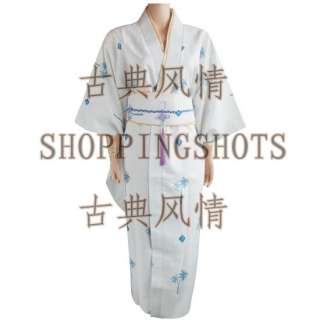 kimono wedding clothing dress dancwear suit 081715 wh  