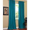 Turquoise Sheer Sari 84 inch Rod Pocket Curtain Panel Pair (India 