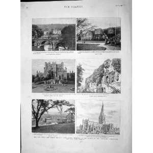  1892 Chatsworth Bolsover Castle Buxton Church Saints